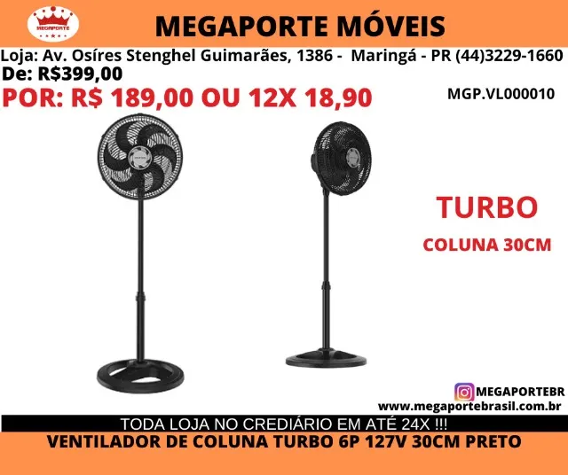 Ventilador de Coluna 30cm