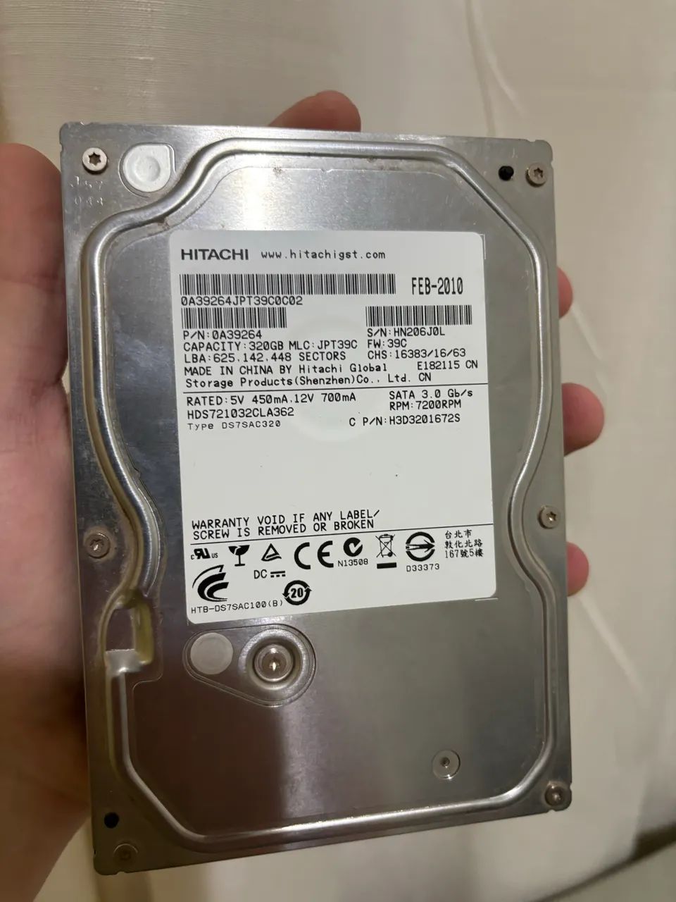 HD 320GB Hitachi451968023522846720