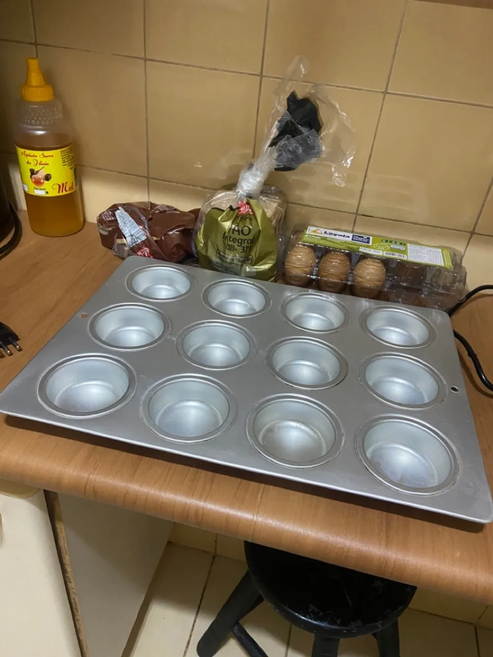 Forma de muffin ou de pão de mel