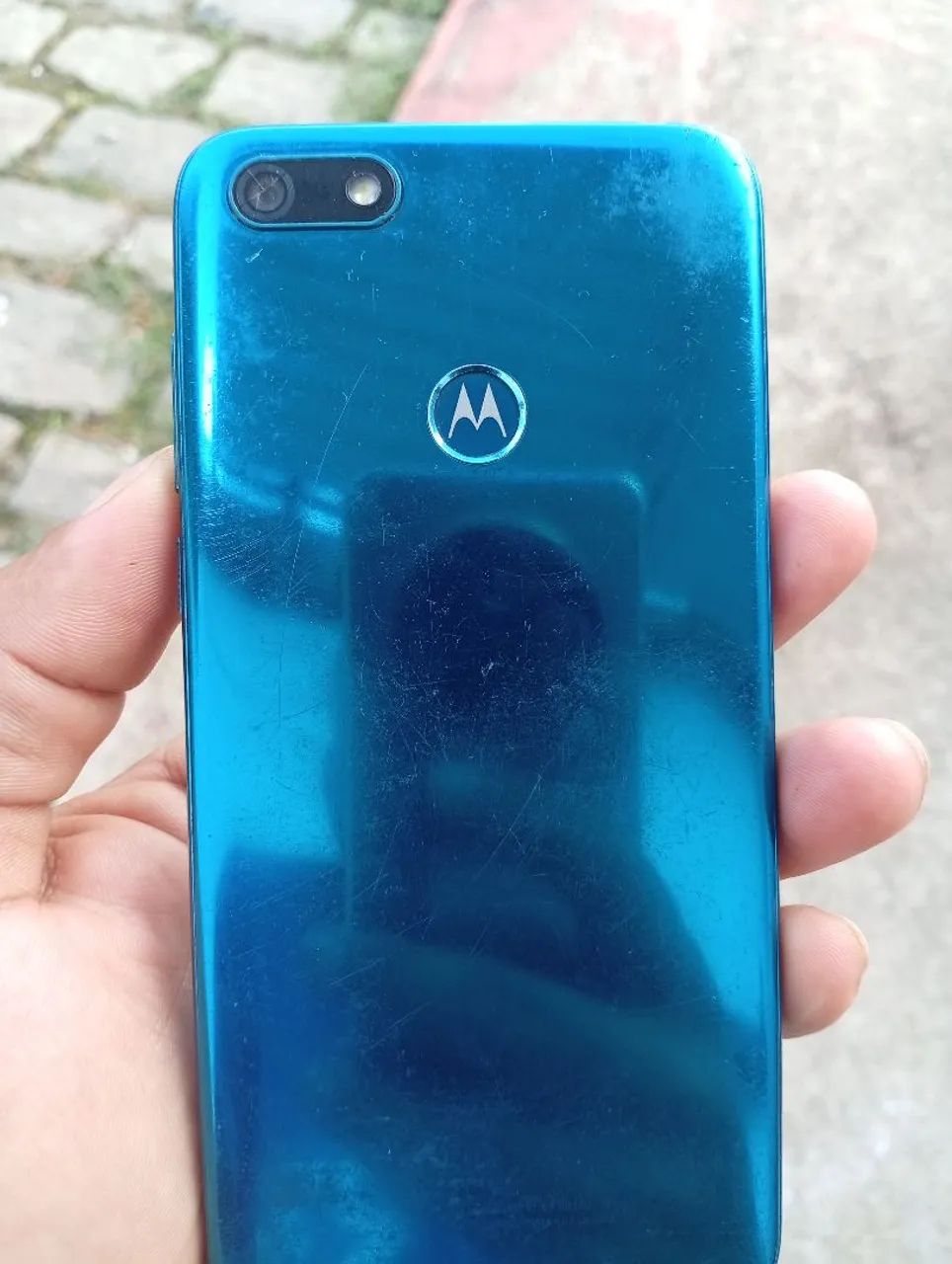 Vendo celular moto E6 play motivo e ganhei um novo quero vender o velho - Foto 2