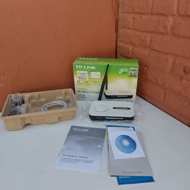Roteador TP-LINK wireless 4 portas 54mbps TL-WR340G "Sem uso"