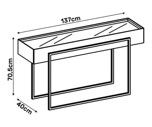 Conjunto Mesa de Centro e Aparador Pilar 100% MDF-SUPER OFERTA! - Foto 3