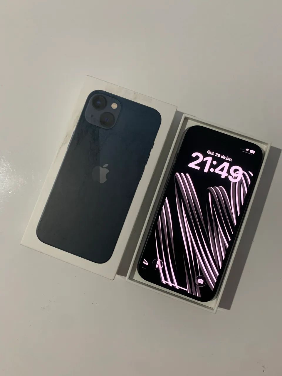 IPhone 13 Azul Escuro 128gb Todo Original, Com caixa e Nota Fiscal