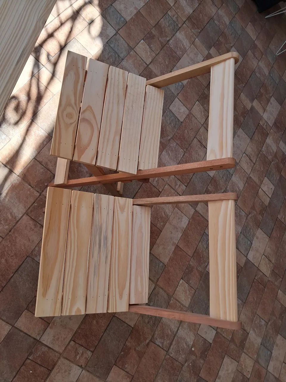 Jogo De Mesa Dobrável 70x70 C/  - Foto 3