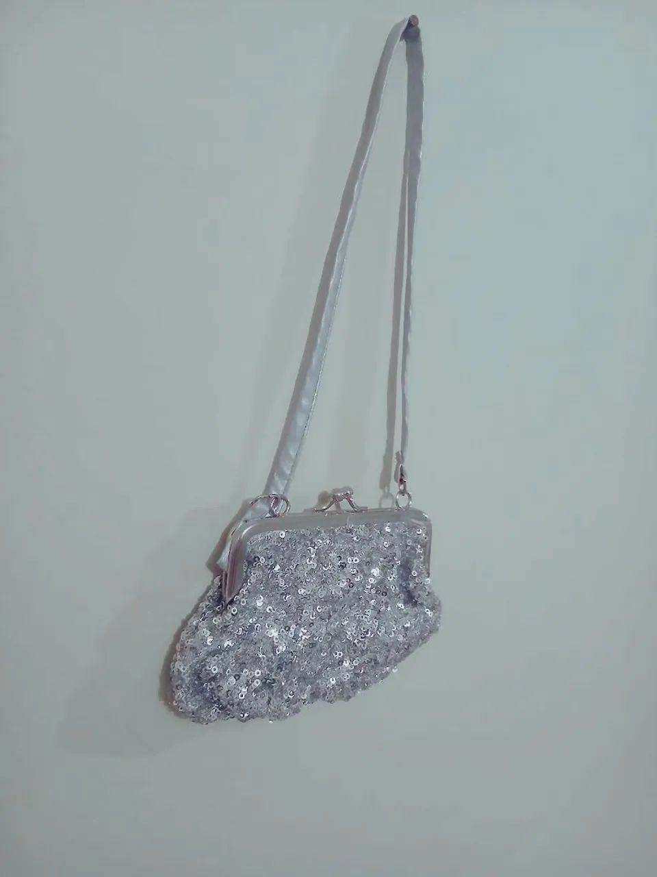 Clutch Vintage Paetês  - Importada e Quase Nova - Foto 2