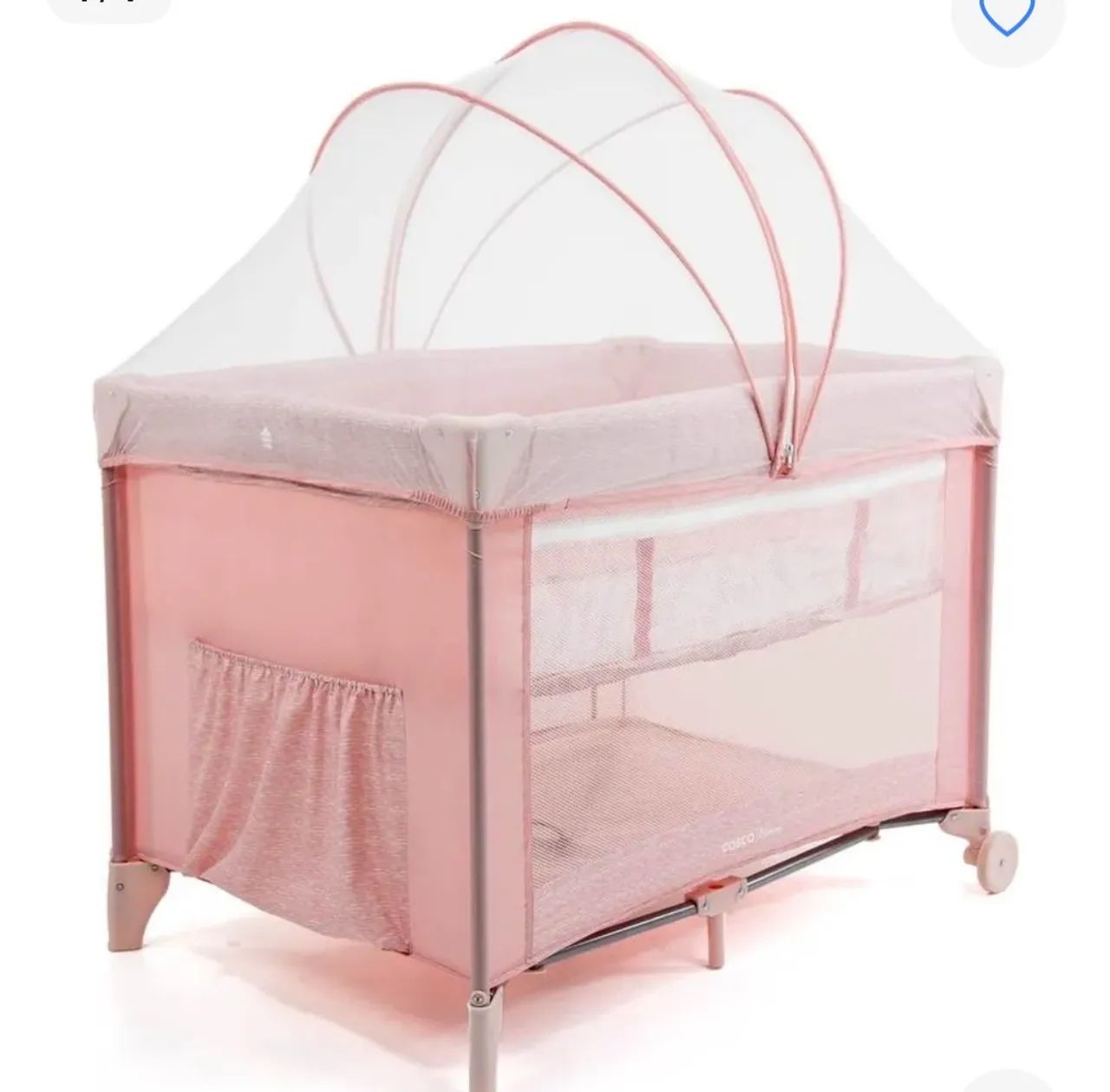 Berço Portátil Serenata Pink Burigotto Cercadinho Bebê - Foto 3