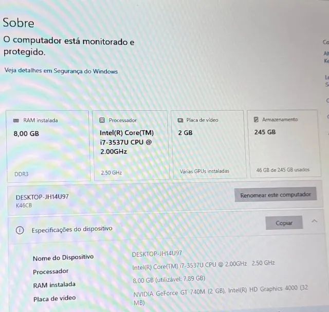 Notebook Asus K46CB - Foto 4