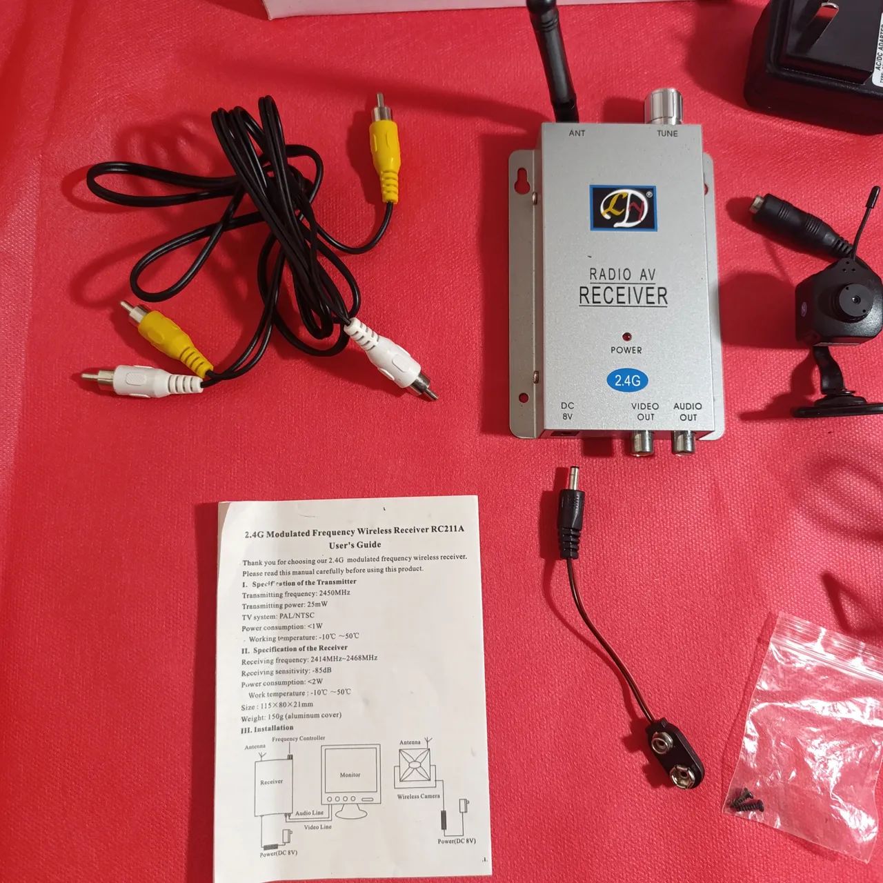 Câmera Sem fio + Receptor de Áudio e Vídeo com Caixa - Foto 3