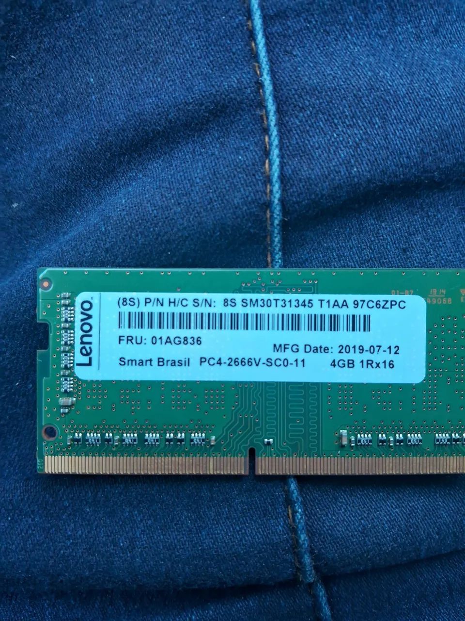 Memória ram 4giga,ddr4 para notebook 
