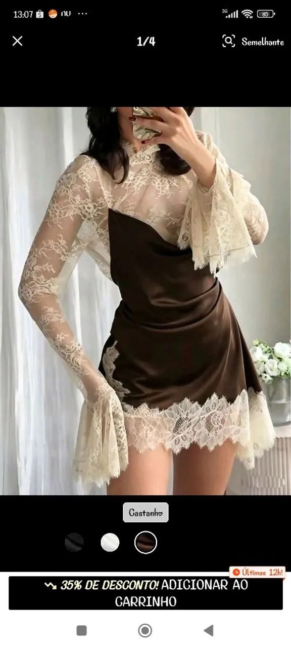 Roupas Vestido Rendado  - Foto 2