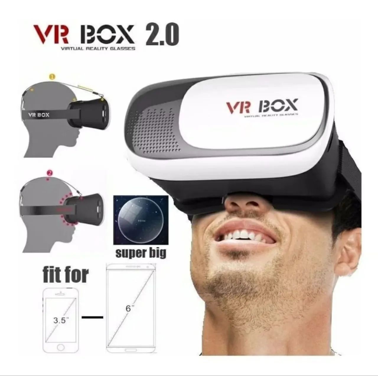 Óculos VR Box + controle - Foto 4