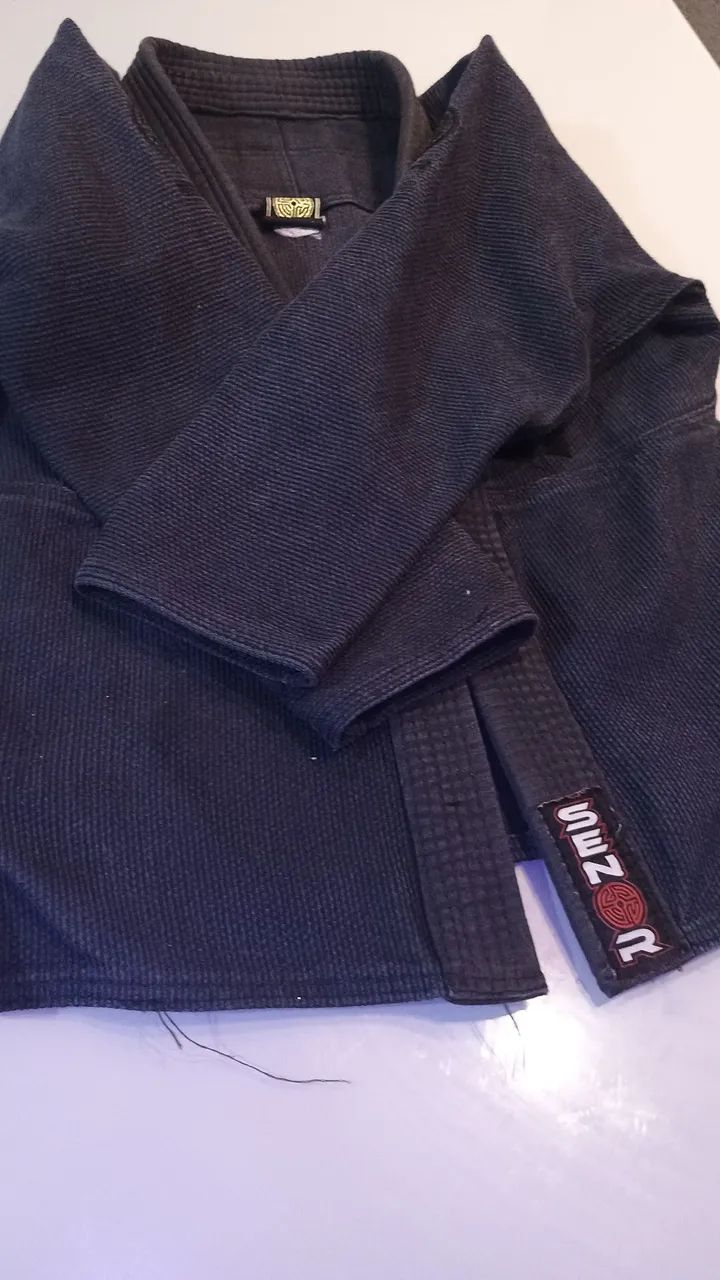 Kimono infantil preto jiu-jitsu  - Foto 2