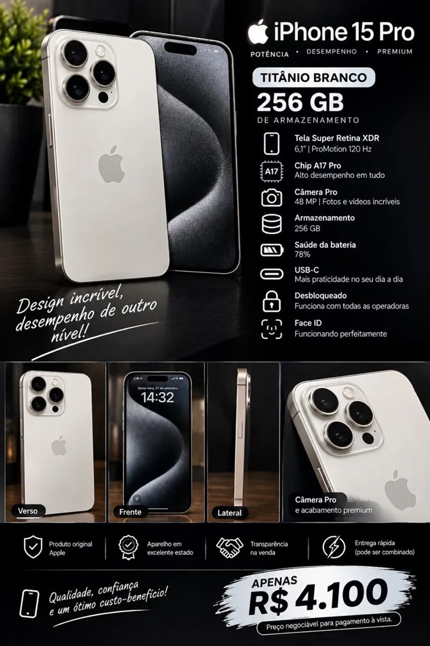 iPhone 15 pro 256GB