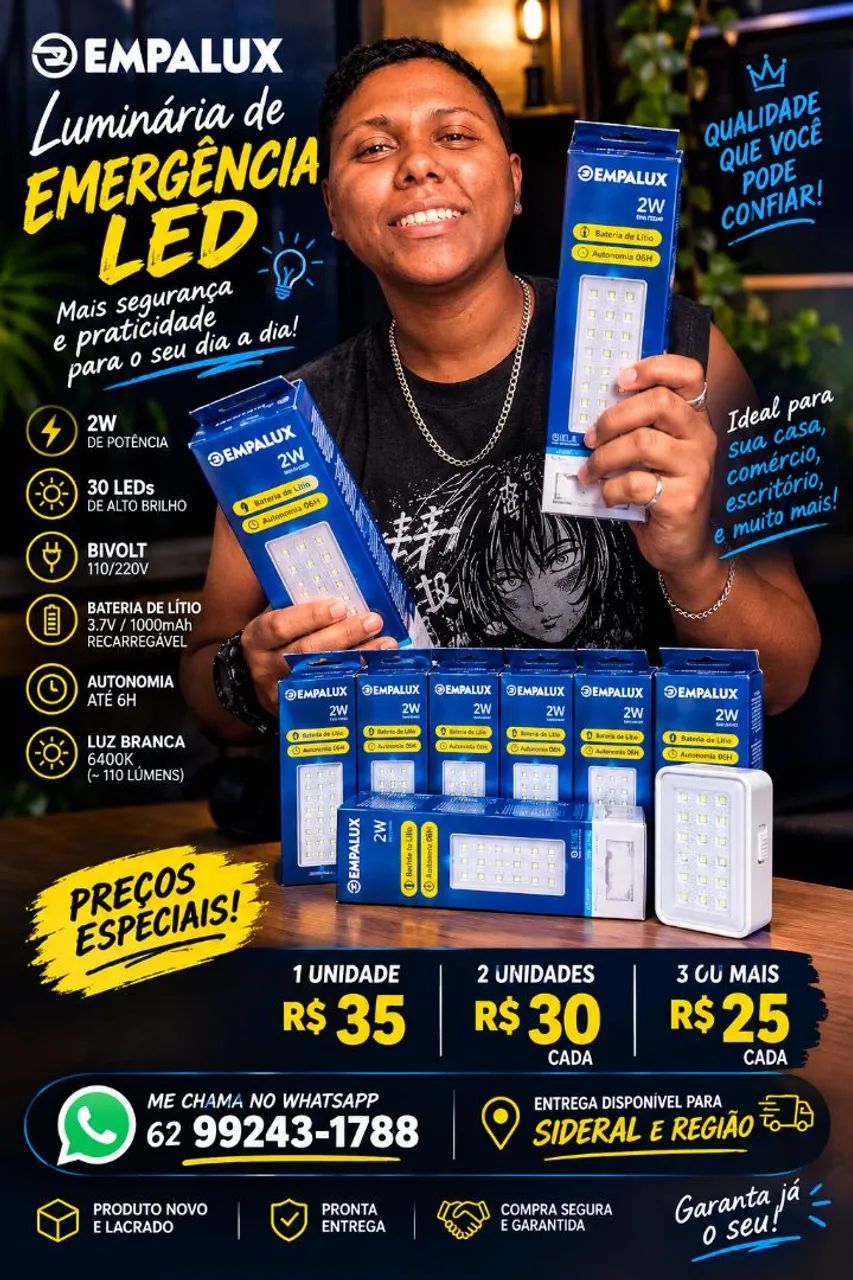 Luminária de Emergência