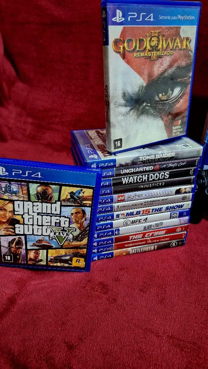 Sony Playstation 4 FAT Semi Novo na Caixa + 3 Controles + 14 Jogos Parcelo até 12x S/Juros - Foto 3