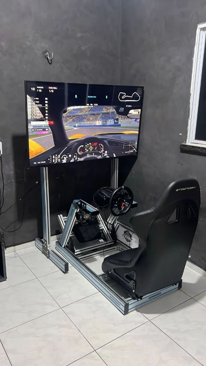 COKPIT GTCONCEPT ALUMÍNIO COM SUPORTE 