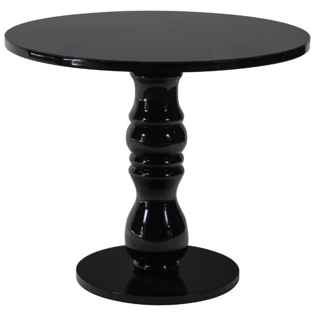 Mesa Laca Milão ? 0,90 × 0,82p, com vidro preto