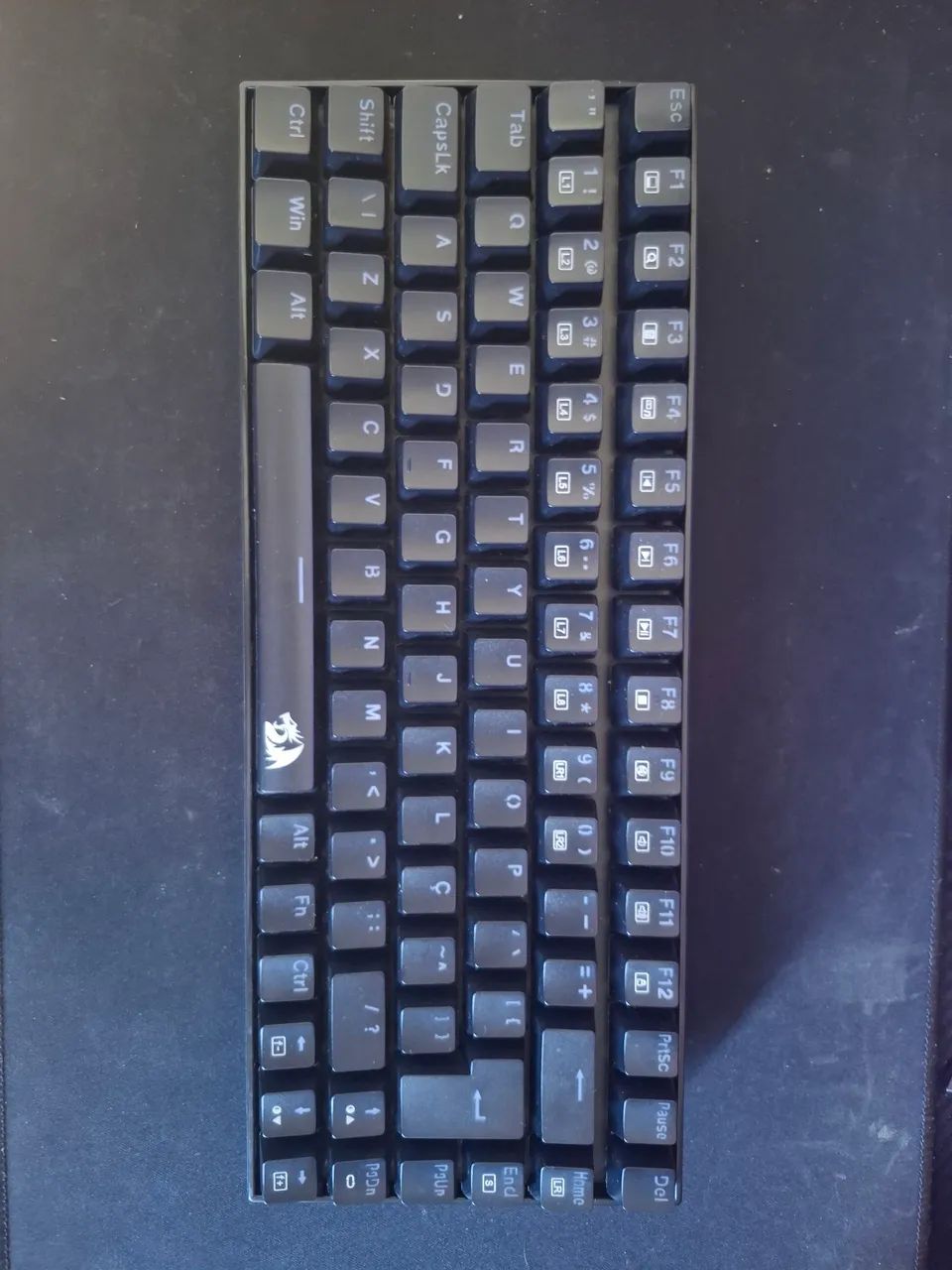 Teclado Mecânico Redragon Phantom Rainbow K629 - Switch Brown - ABNT2 - 75%