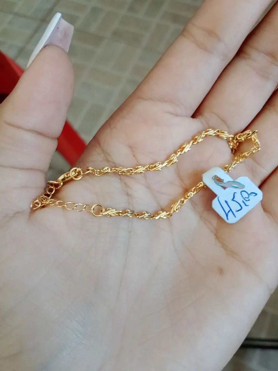 Pulseira folheada 