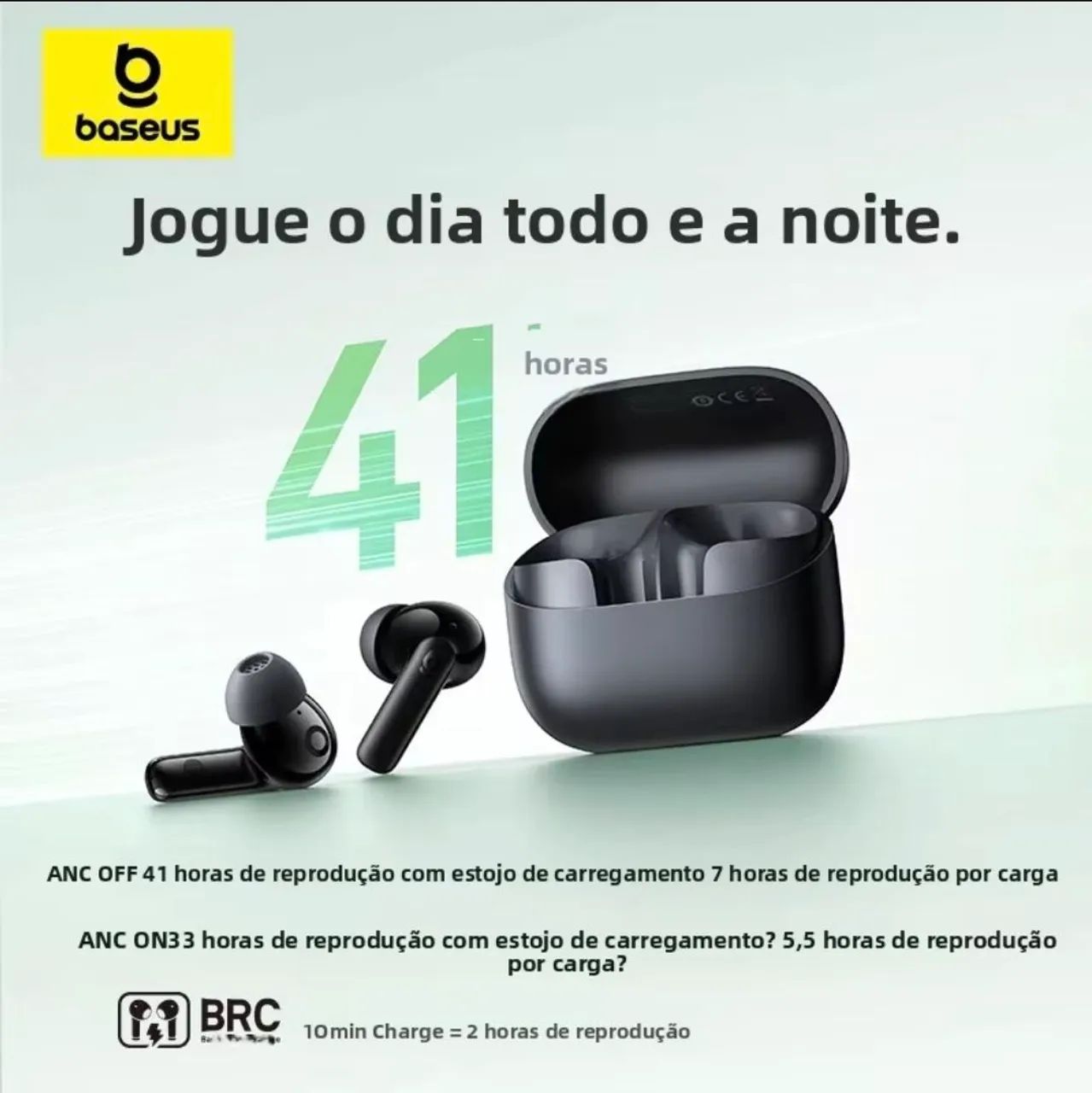 Fone Baseus EP10 super Bass ANC 43dB - Foto 2