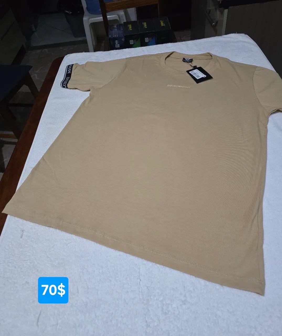 Camisa Grife peruana elastano da Empório Armani P  - Foto 3