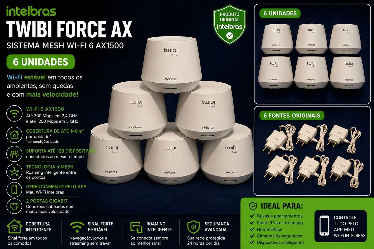 KIT com 6 Twibi Force AX