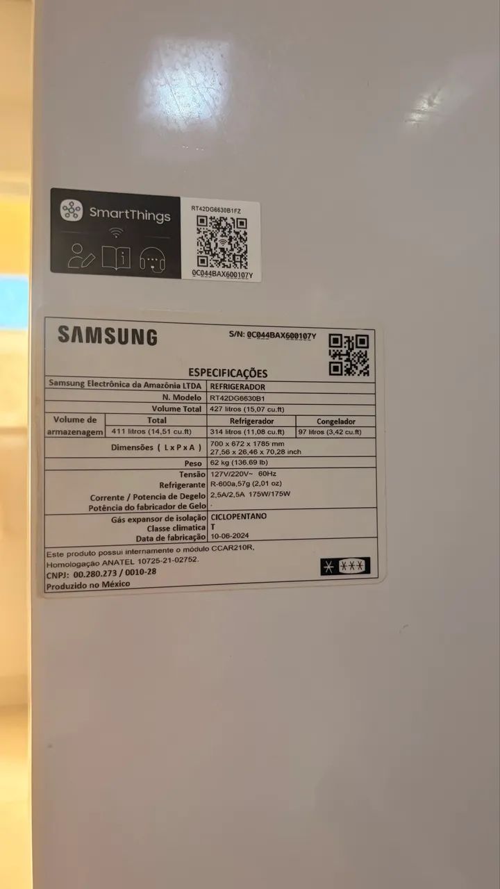 GELADEIRA SAMSUNG RT42 Evolution com SmartThings, Black Inox - Foto 2
