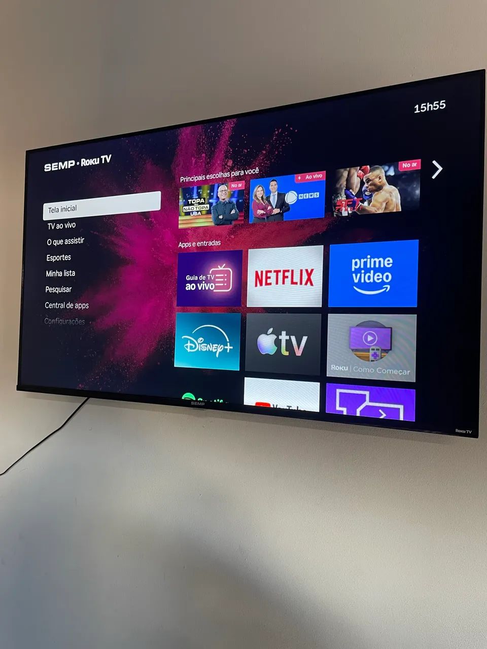 Vende-se TV 43 Polegadas SMART SEMP ROKU,  - Foto 3