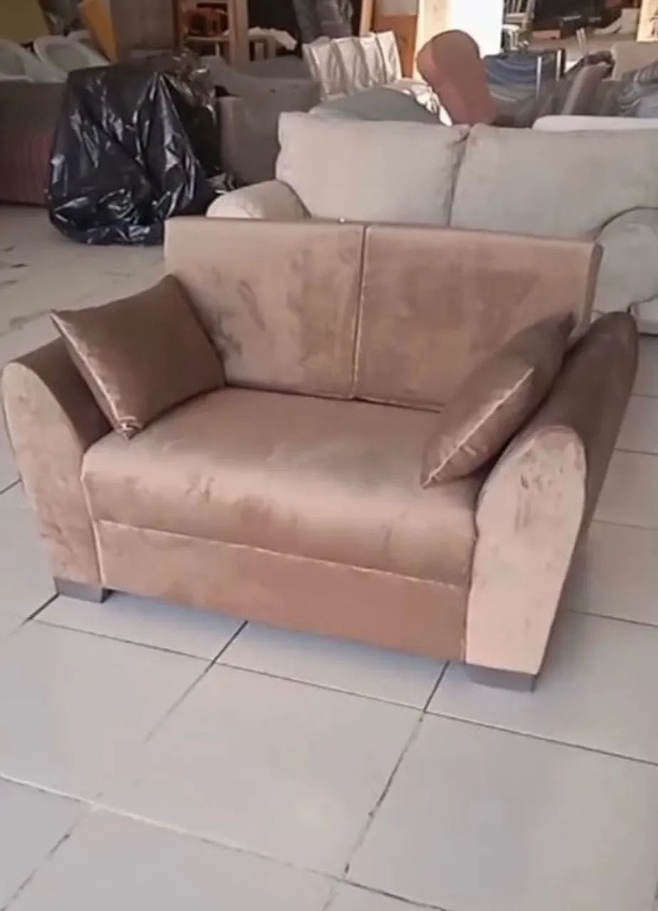Sofá de veludo luxo
