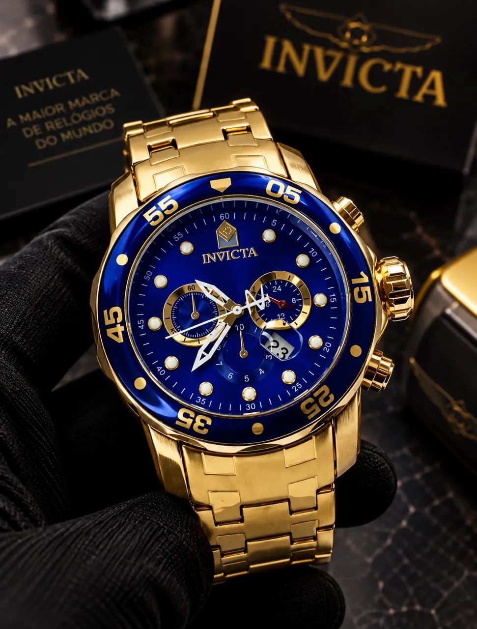 Invicta Pro Diver Banhado novo 