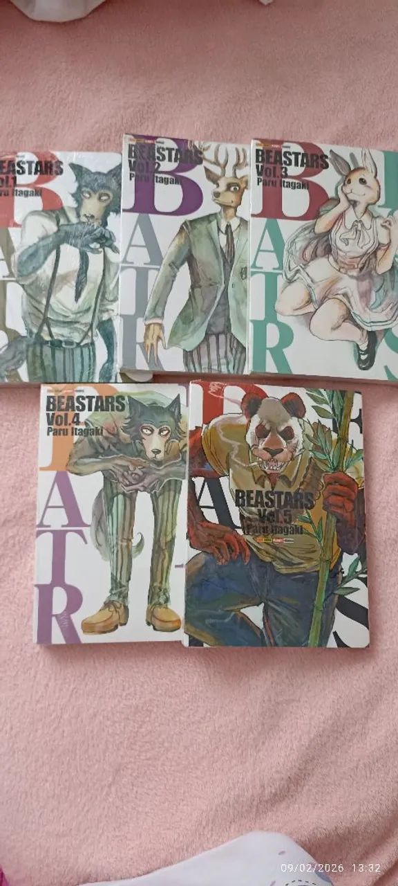 Lote de 5 mangás - BEASTARS 