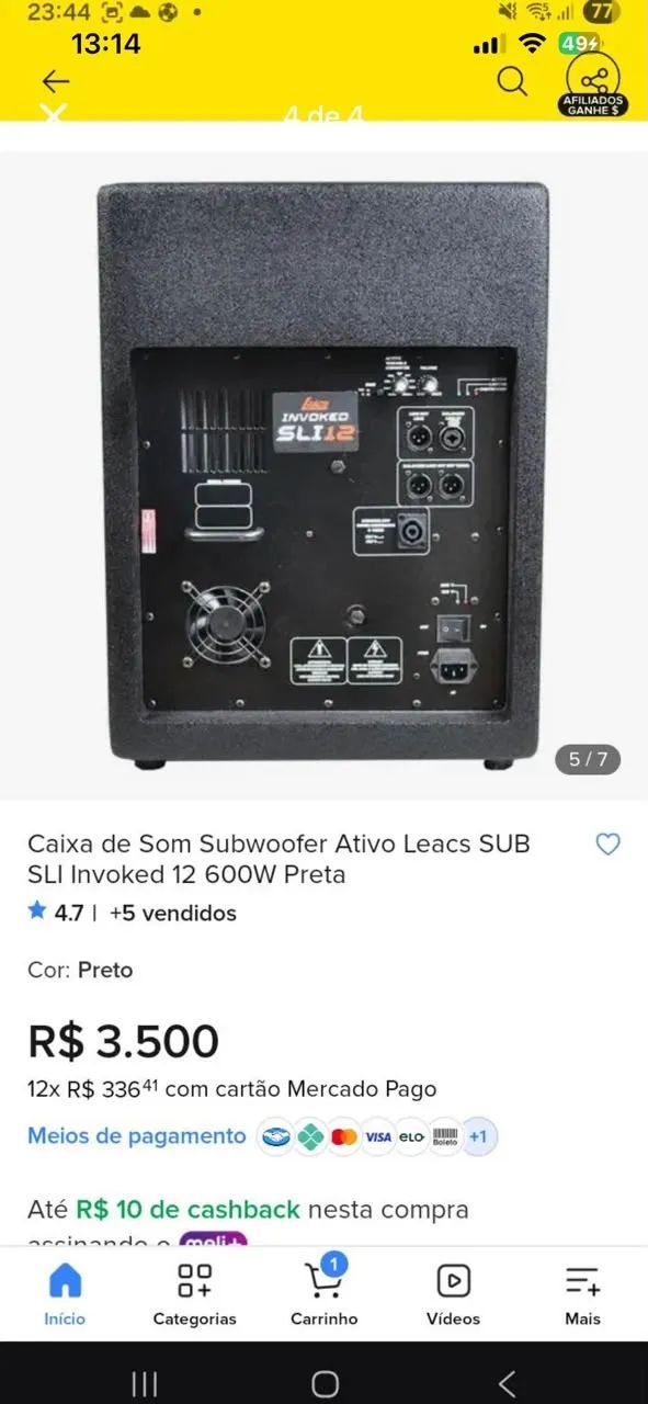 Caixa de som Subwoofer - Foto 2