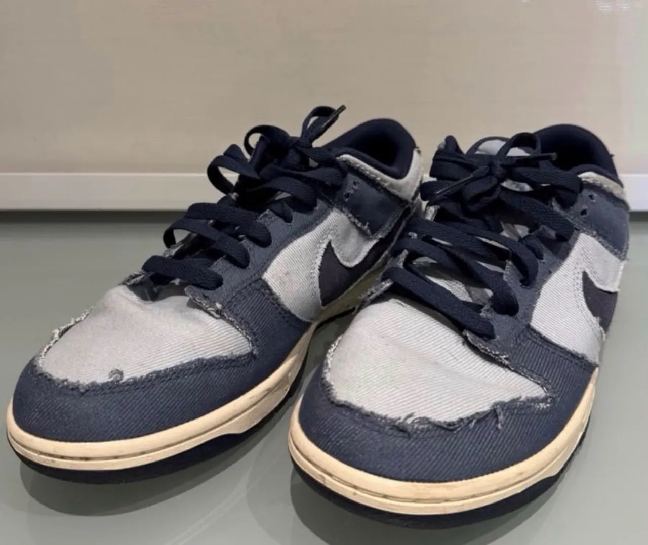 nike dunk low light armory blue denim - Foto 2