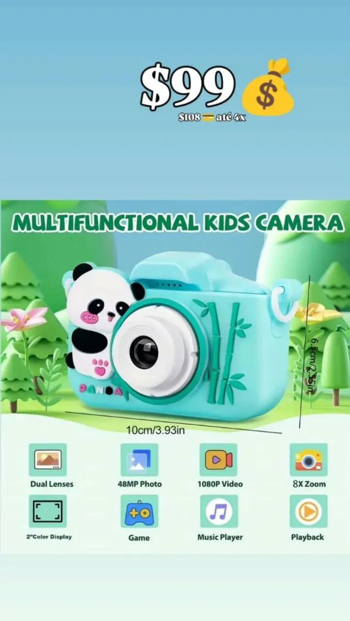 Câmera Multifuncional kids