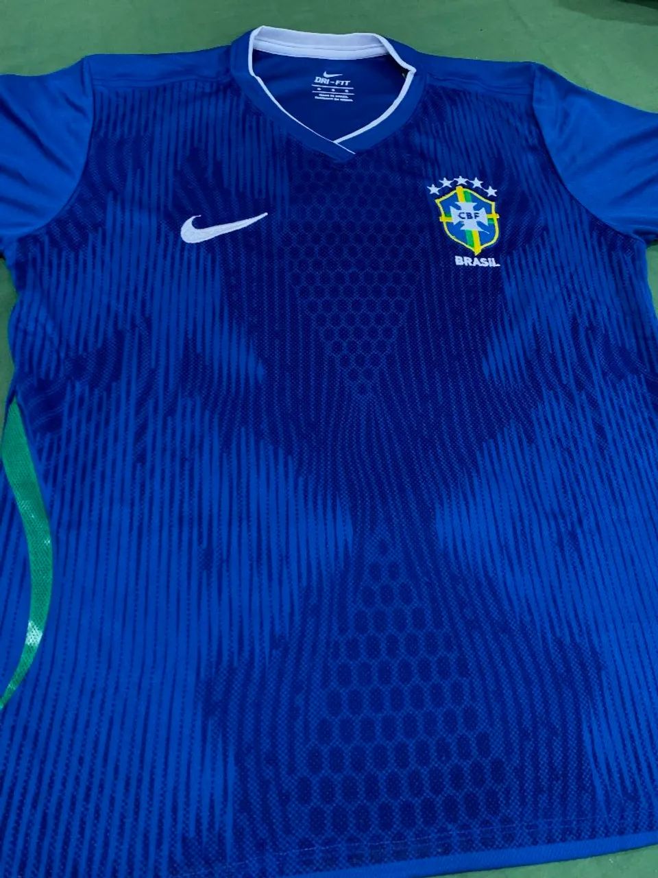 Camisa do Brasil Dry Fit Azul - Foto 2