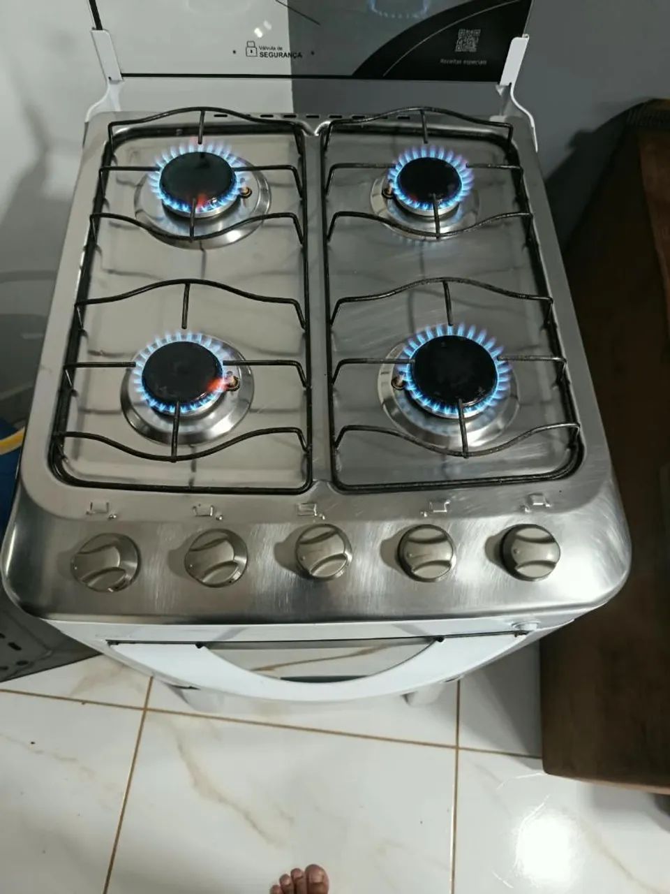 Fogao esmaltec acedimento automatico funciona perfeitamente - Foto 4