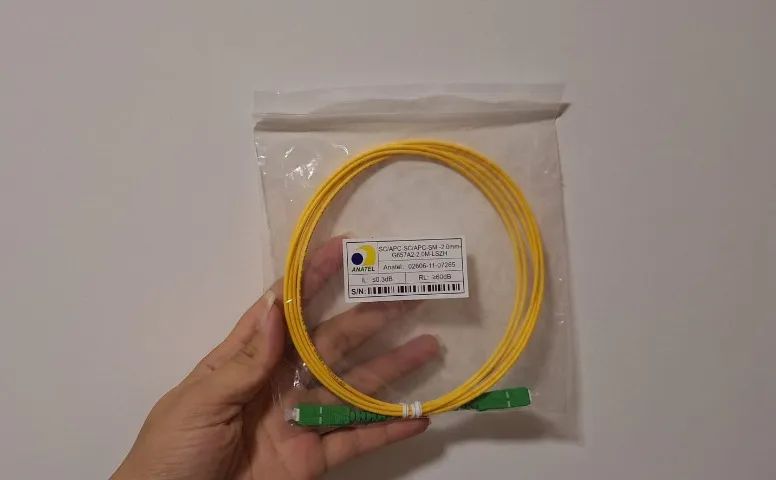 Patch Cord Fibra Óptica SC/APC x SC/APC Monomodo 2m - Foto 2