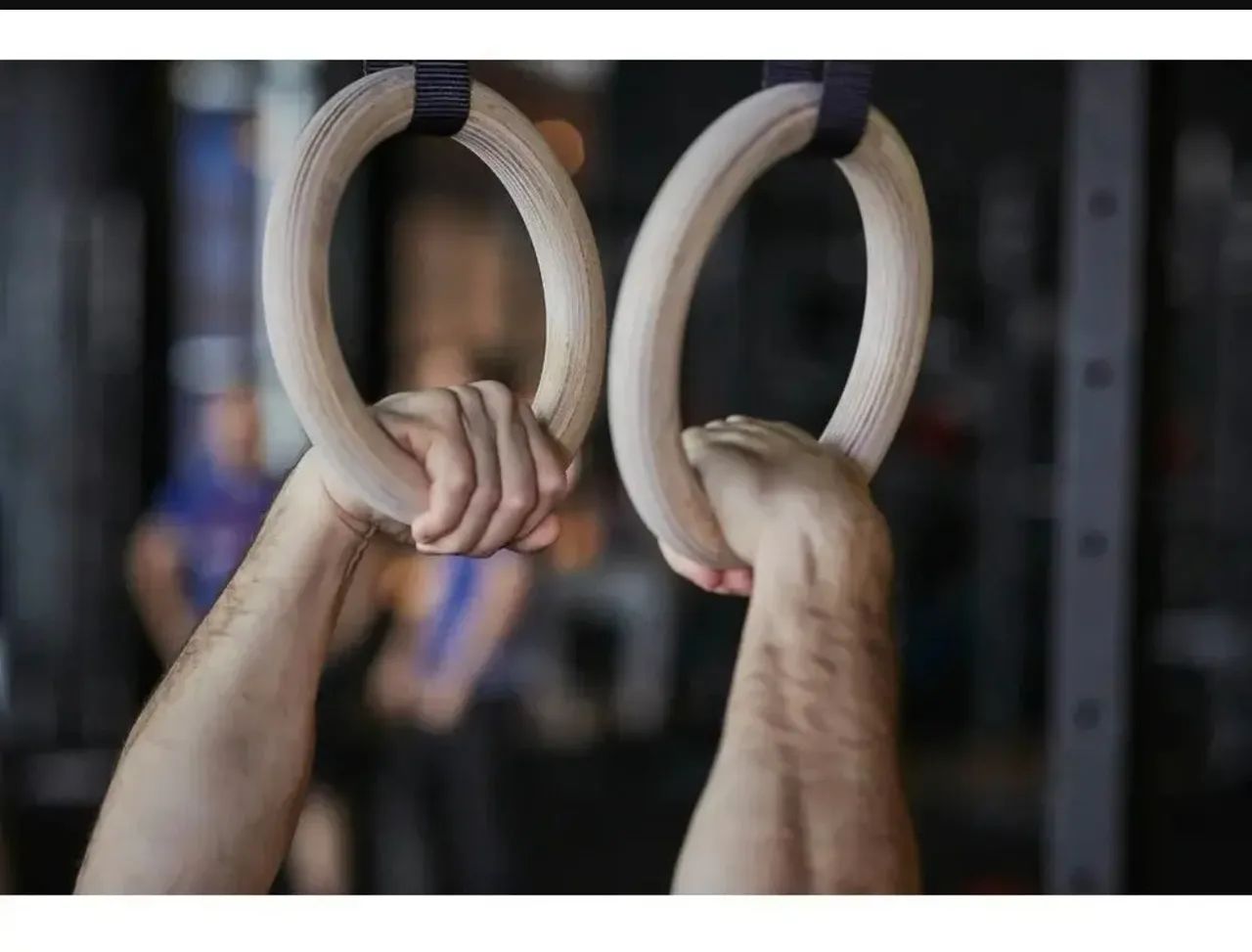 Argola Madeira Crossfit Suspensa Olimpica M1 Fitness - Foto 4