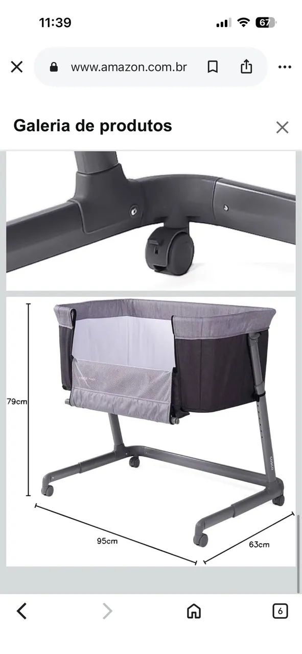 Berço portatil cosco kids  - Foto 3