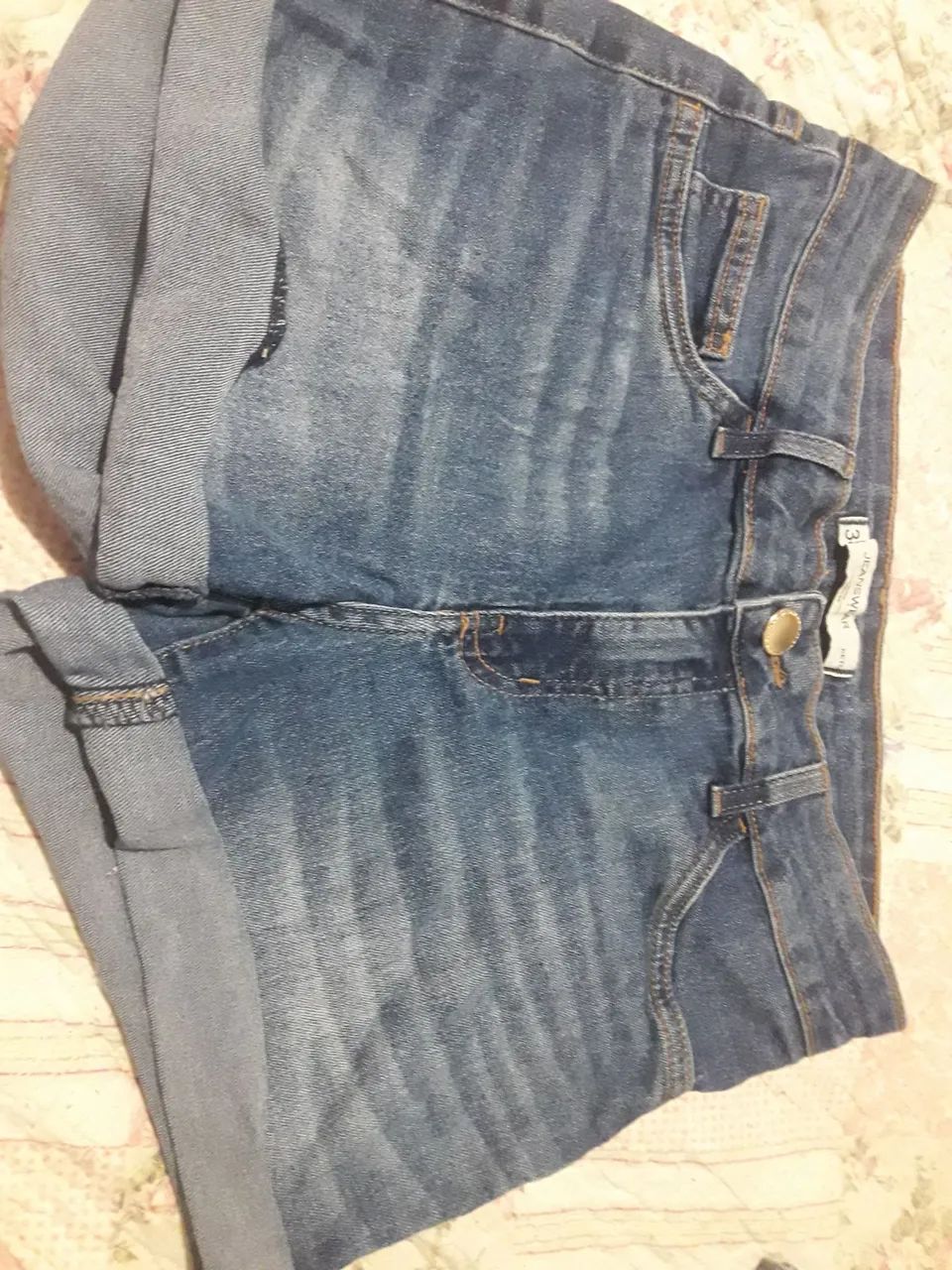Shorts jeans também 38