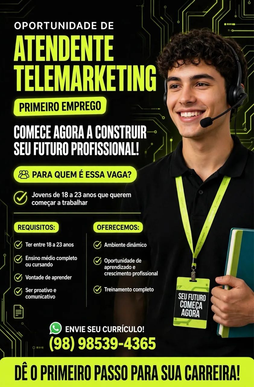 OPORTUNIDADE DE EMPREGO?