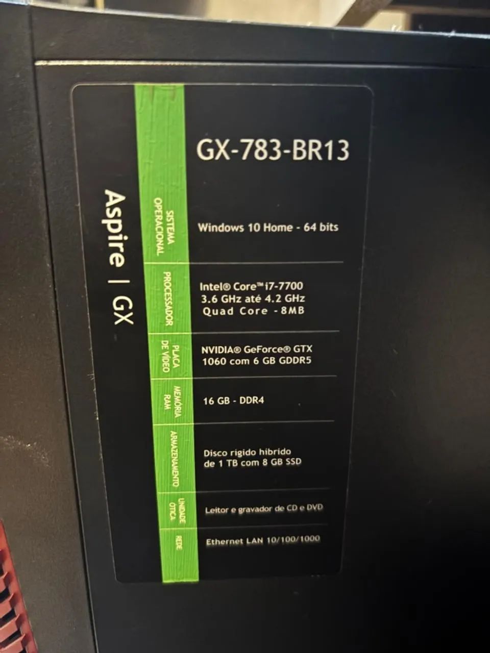 i7 7700 gtx 1060 6gb
