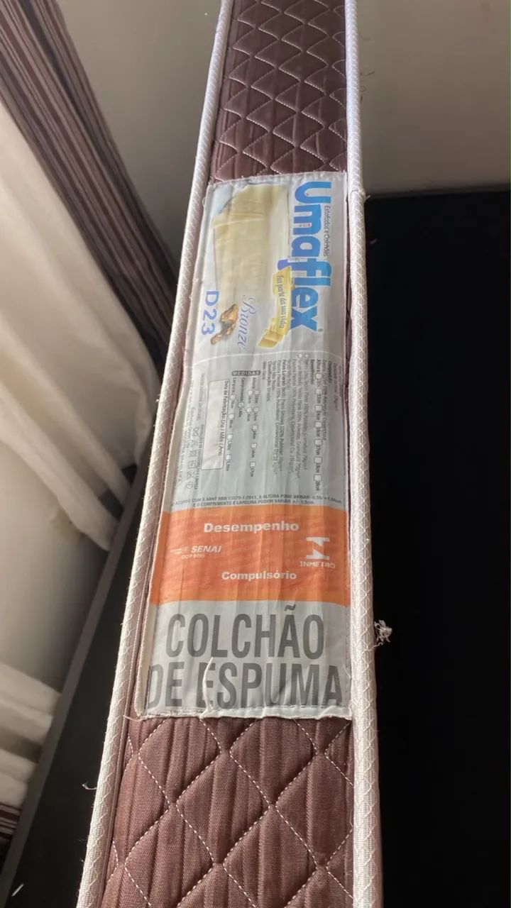 2 Camas Box de Solteiro com Colchão de Espuma (Minaspuma D33 e Umaflex D23) - Foto 2
