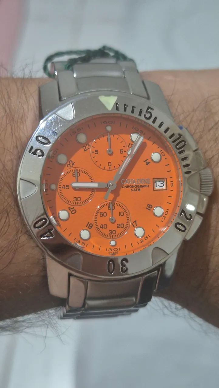 Relógio CAVADINI ITALIANO  SCUBA  CRONÓGRAFO   -   SEM USO/COM ETIQUETA AINDA 