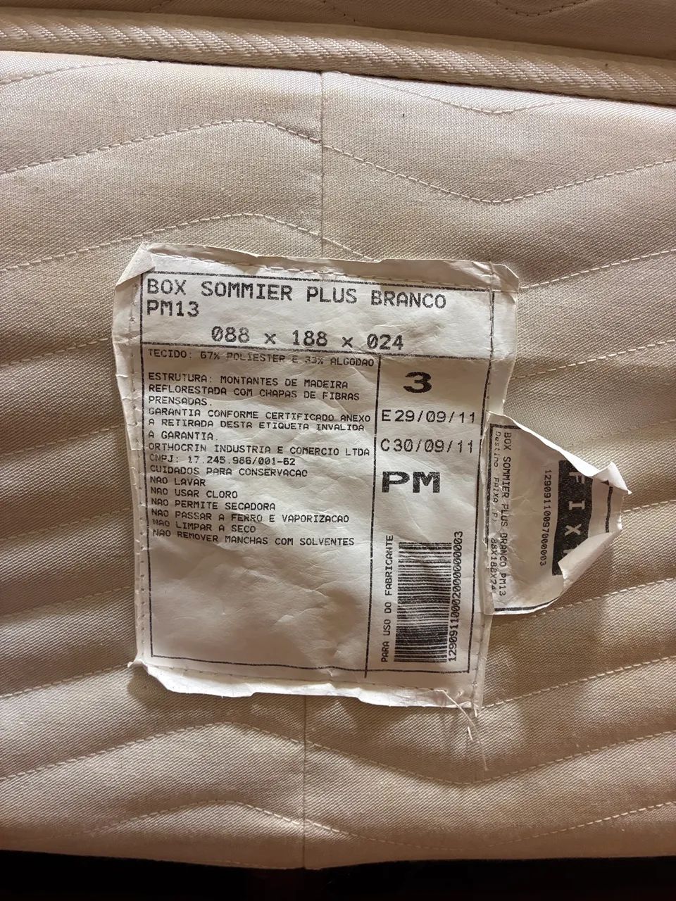 Cama box solteiro + colchão Orthocrin - Foto 5