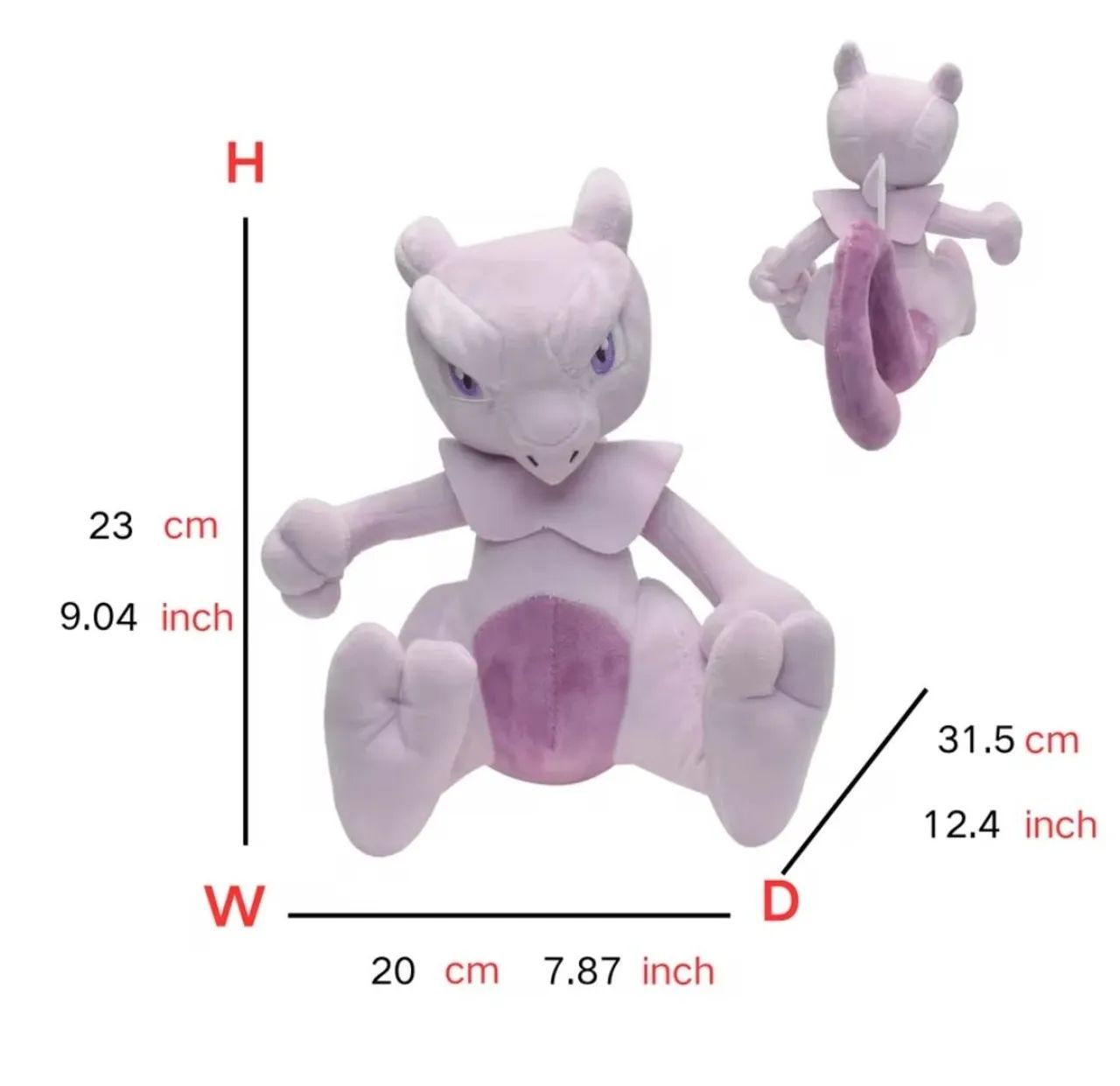 Pokémon Mewtwo de Pelúcia 