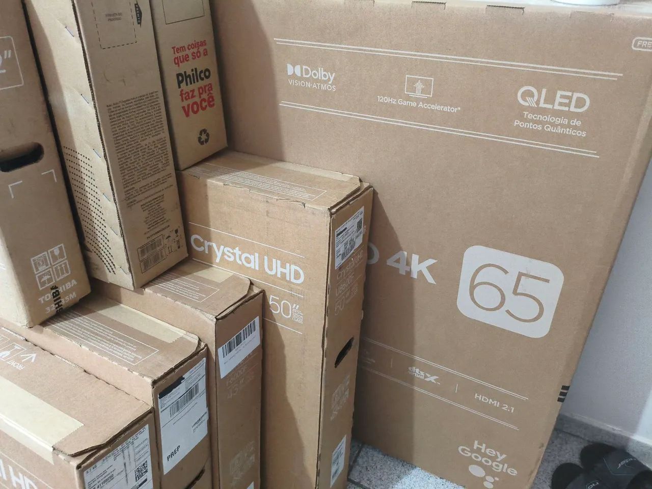 Smart Tv TCL 65 polegadas QLED 4K LACRADA COM NOTA E GARANTIA DE FÁBRICA. ZAP *