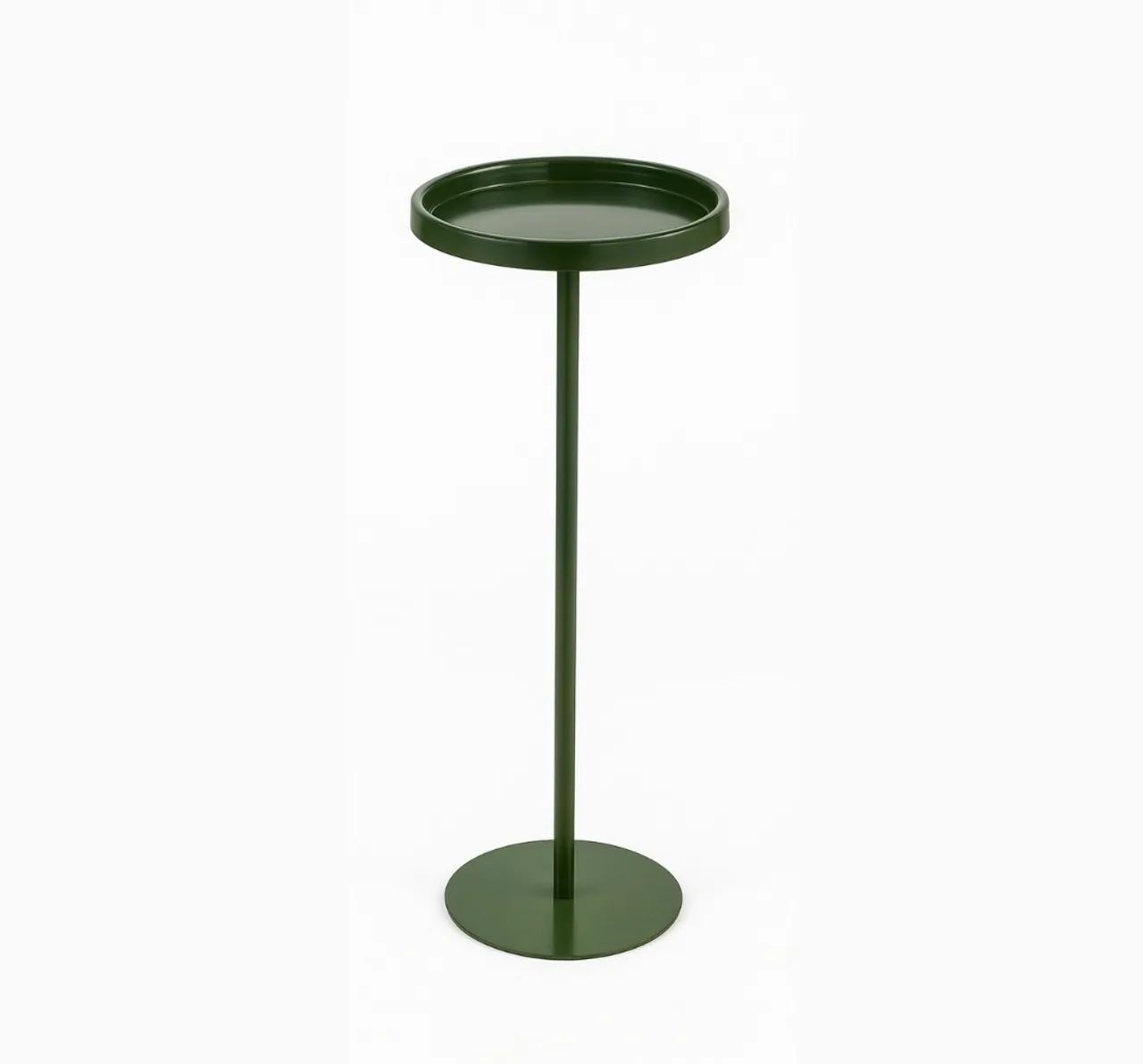 Mesa Lateral de Apoio Redonda Compacta 22cm Design Moderno Sofá Sala Quarto DISH - Foto 2