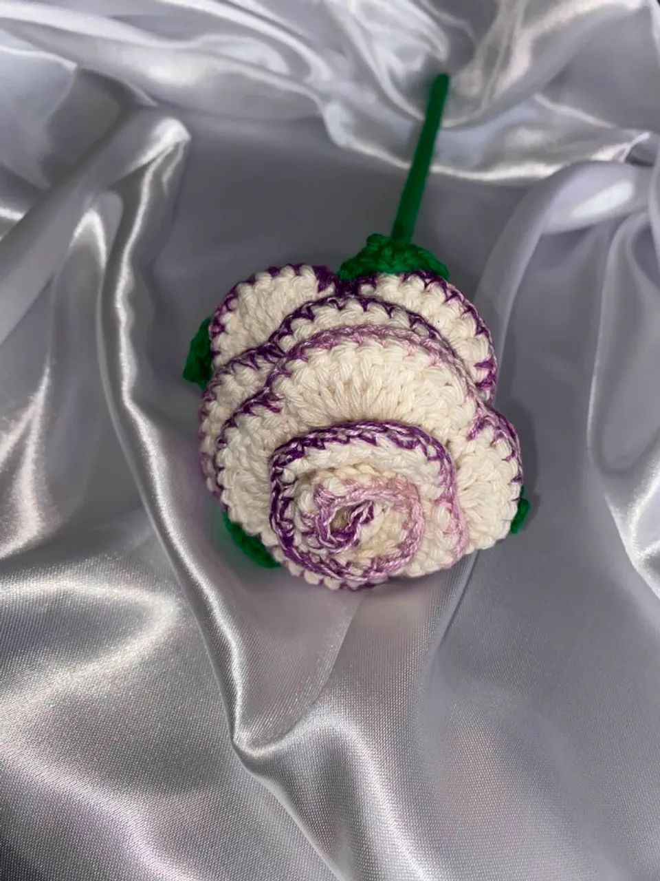 Flor de crochê  - Foto 3