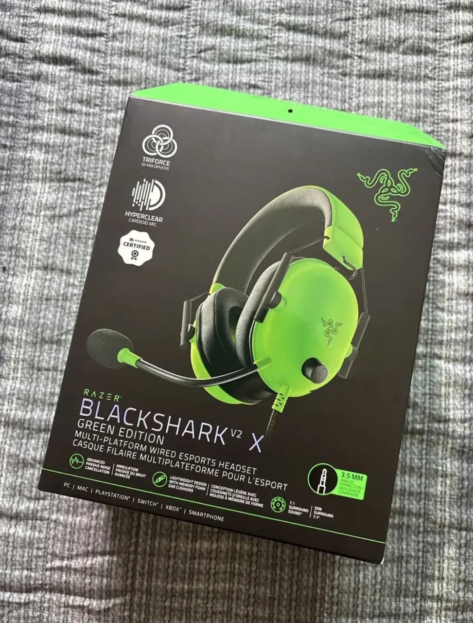 Headset Razer Blackshark V2 X Verde (Usado) - Foto 5